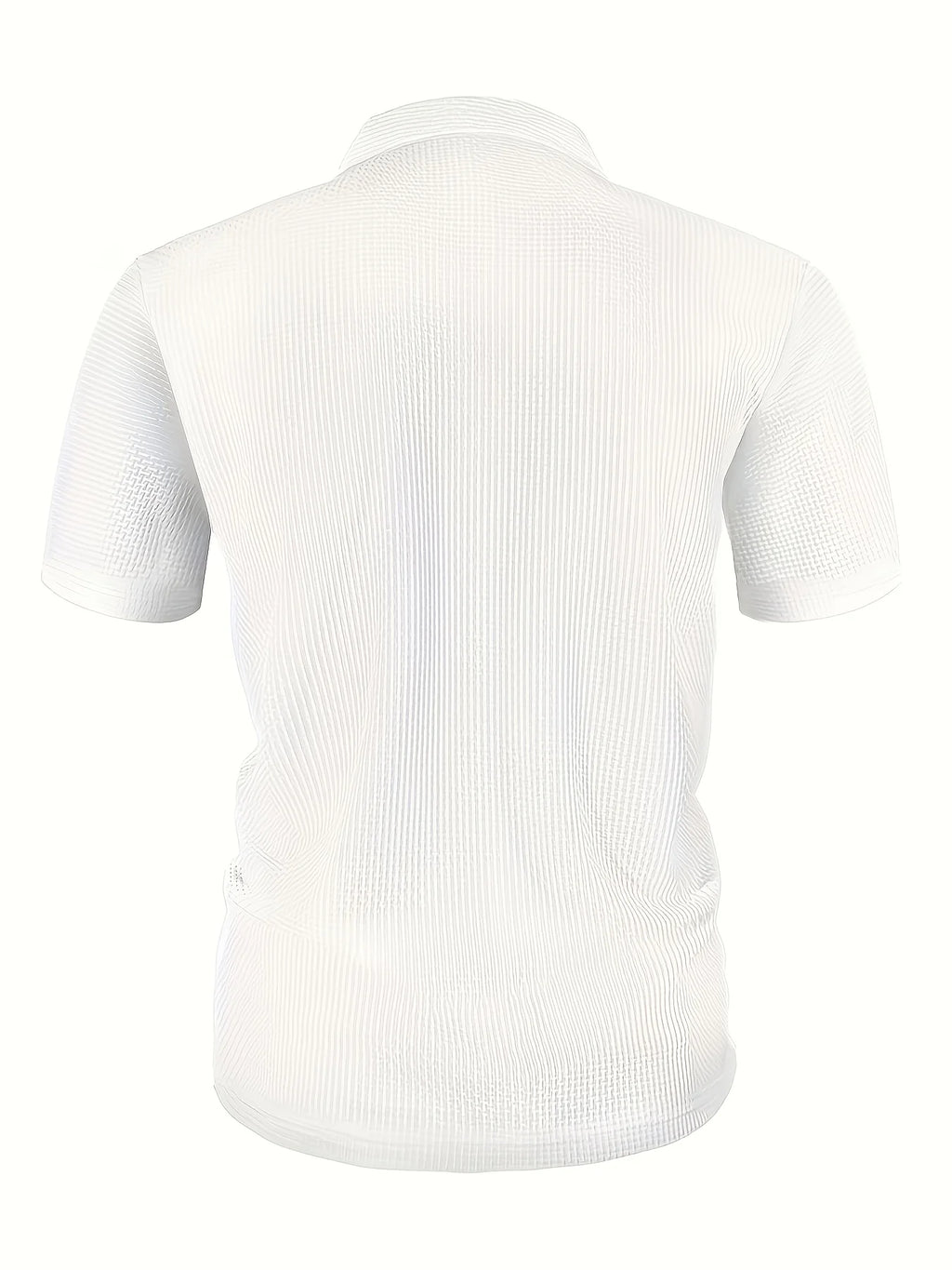 Classic Men's Polo Shirt - Premium  Knit with Golf Embroidery, Folded