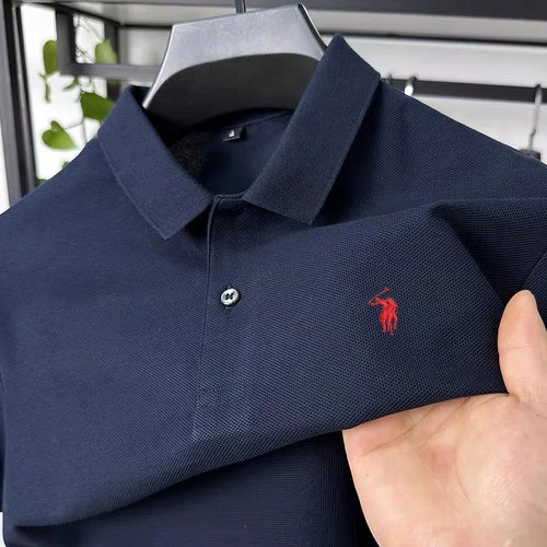 100% pure cotton T-shirt, summer new men's short sleeved business