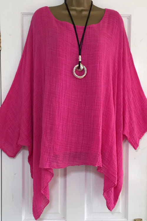 2023 Autumn Womens Clothing Fashion Batwing Sleeve Solid Color Loose