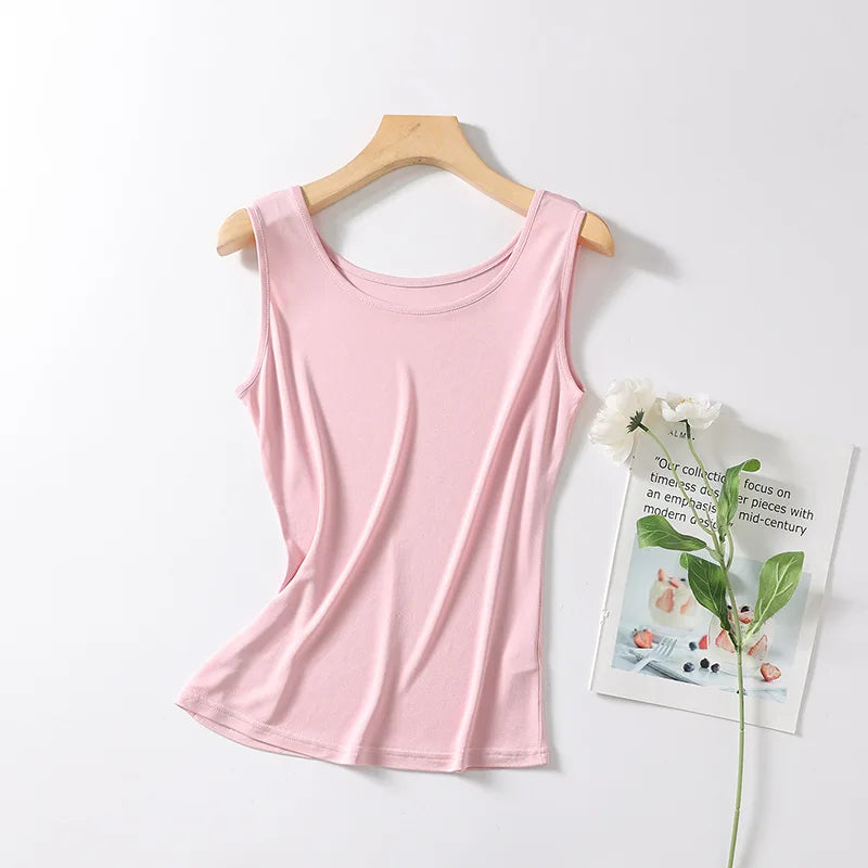 NEW 100% Natural Mulberry Silk Strap Top Women High Quality  Solid