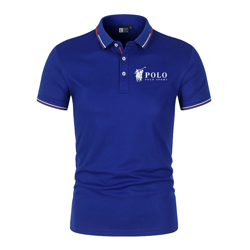 Men's premium summer polo shirt, quick drying, breathable, casual,
