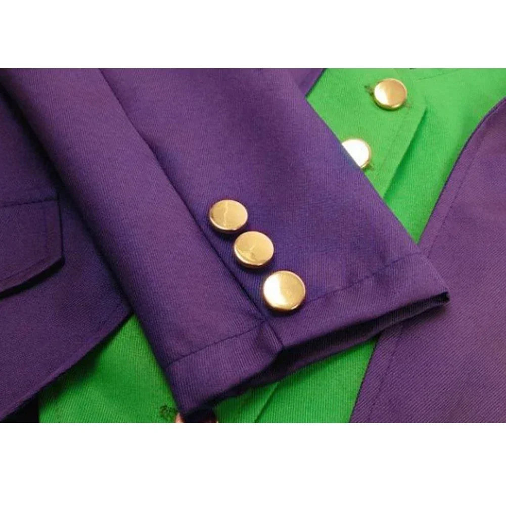 Movie Super Villain Costume Disguise Joker Cosplay Fantasy Tuxedo