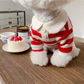 Summer Polo Shirt for Dogs Puppy Clothes Bichon Frise Chihuahua Stripe