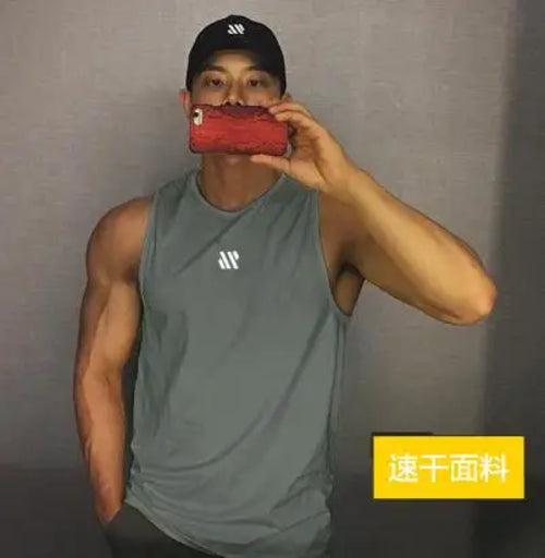 2024 newest Summer Gym Vest High Quality mesh Shirt Sleeveless