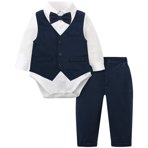 Baby Tuxedo Boys Suit Infant Wedding Gentleman Formal Dress Easter