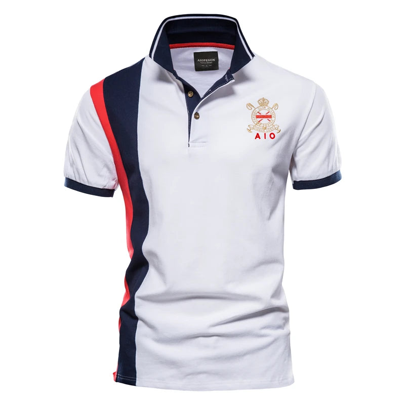 2025 New Men's Fashion Summer Stripe Printing Comfortable and