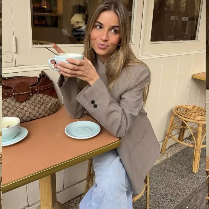 Women's Spring Blazers Blouse 2026 New Fashion Young Women's Elegant