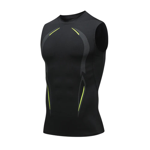 Compression Tank Top Men Running Gym Shirt Sleeveless Quick Dry