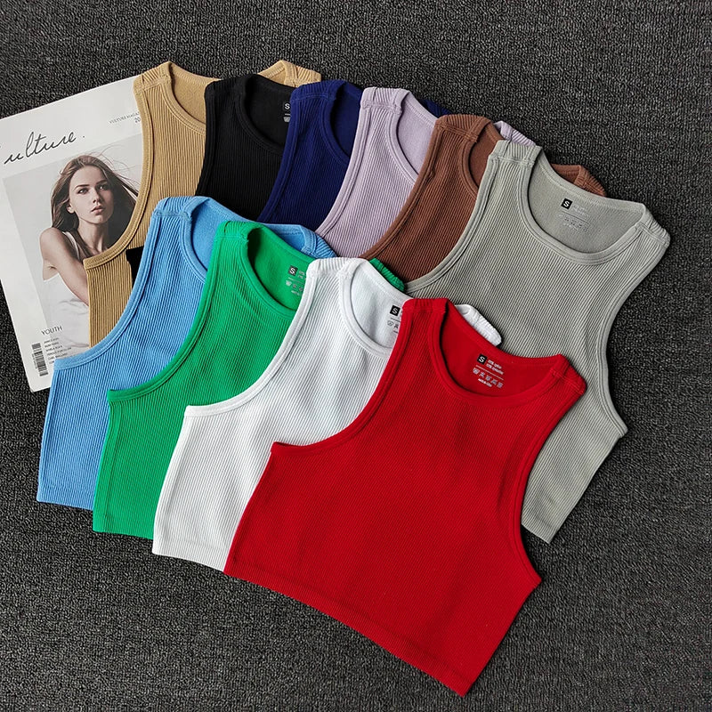 Summer Seamless Push Up  Y2k tops Beautiful Sport Sexy Tank Top Mallas