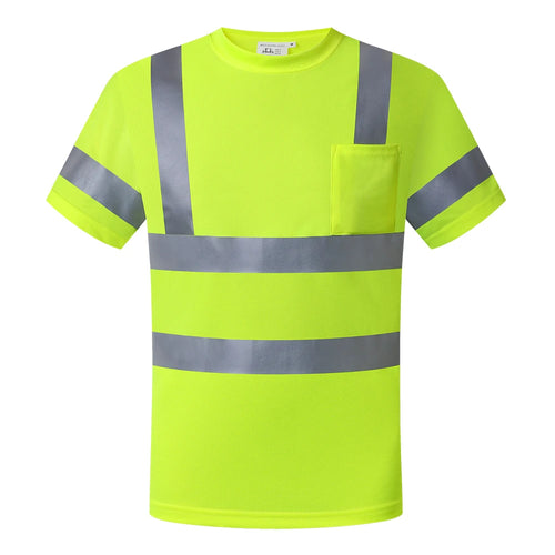 High Visibility Shirts Safety Short Sleeve Size S-7XL Hi Vis