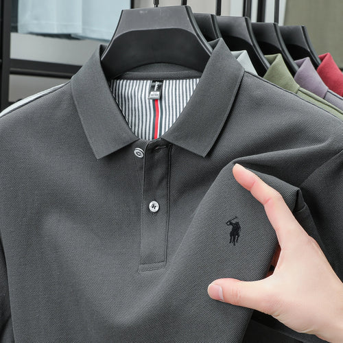 100% Cotton Men's Breathable Short-Sleeved T-Shirt, High-End Luxury