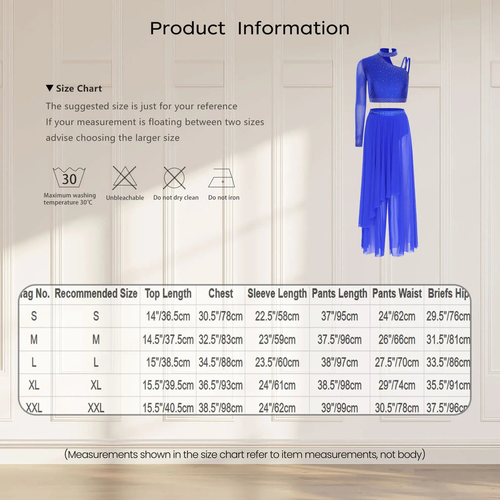 Women Figure Skating Modern Dance Costume Lyrical Dancewear