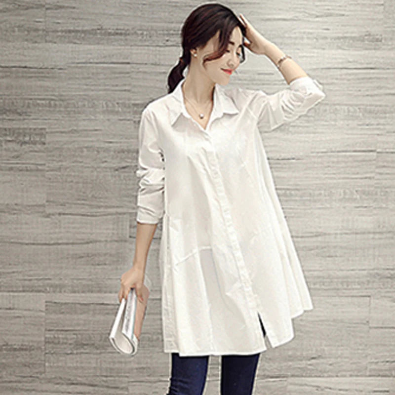 Oversized Shirts and Blouses Korean Fashion Women 2023 Spring Summer