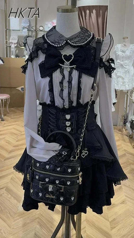 Liz Shirt Blouse Women 2026 Spring and Summer New Mine