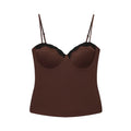 MUJER Lace Corset Top Women Sexy Backless Crop Top Woman Slip Bustier