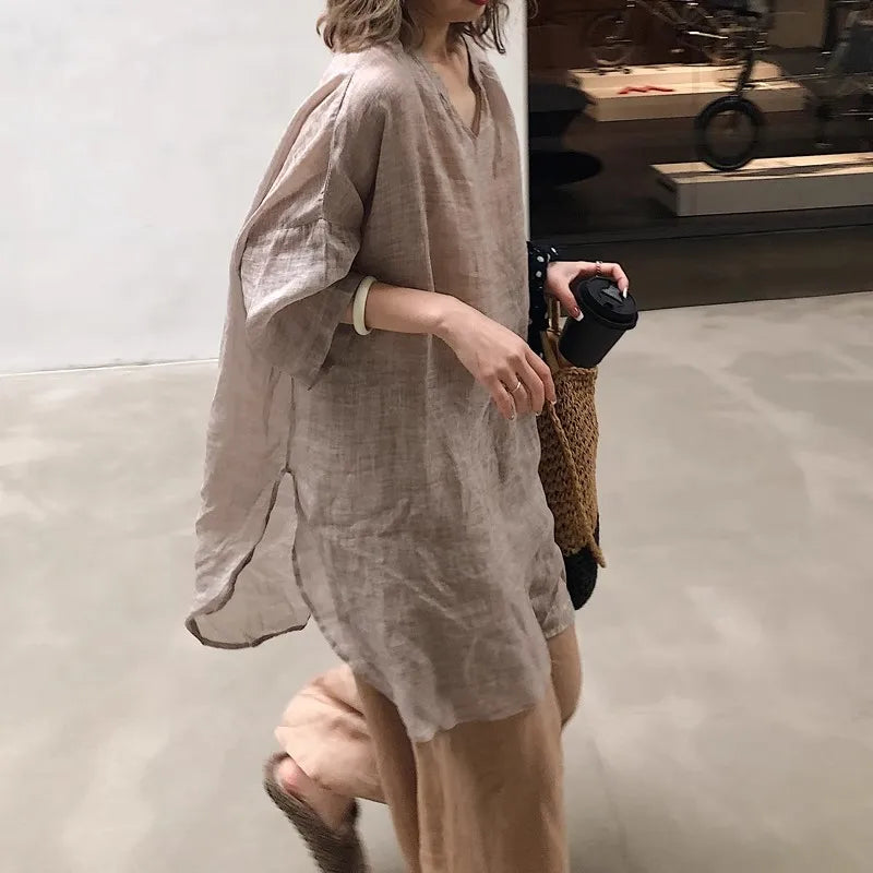 Summer Autumn Loose Blouse Women Shirts Fashion Female Long Sleeve
