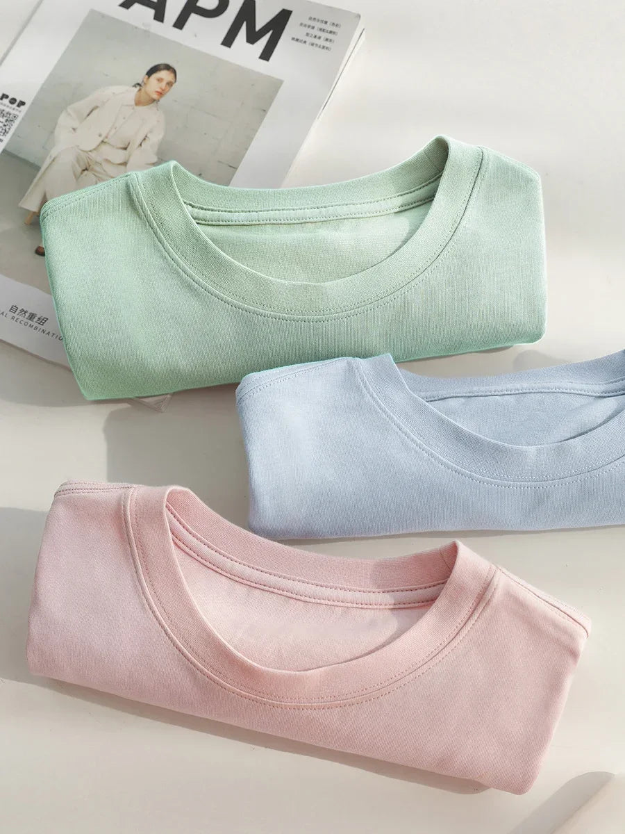 CHIC VEN Women's Tees Basic O Neck Short Sleeve Pullover T-shirt for