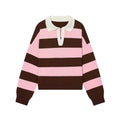 Autumn Women's New Sweater Blouse 2026 Fashion Striped Knit Pullover