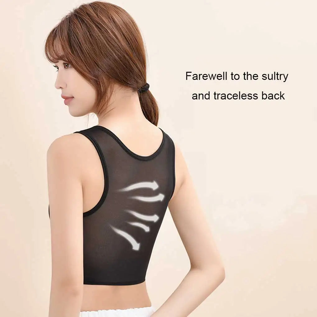 Tank Top Breast Shaper Vest Binder Trans Elastic Sports Underwear