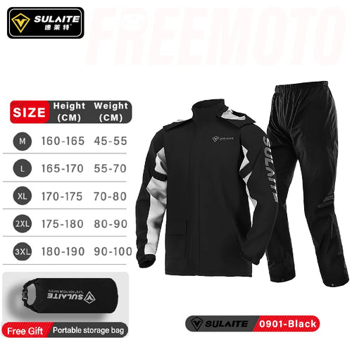 SULAITE Rain Suit Motorcycle Rain Gear Suit for Men & Women Jackets &