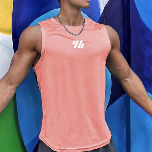 2024 newest Summer Gym Vest High Quality mesh Shirt Sleeveless