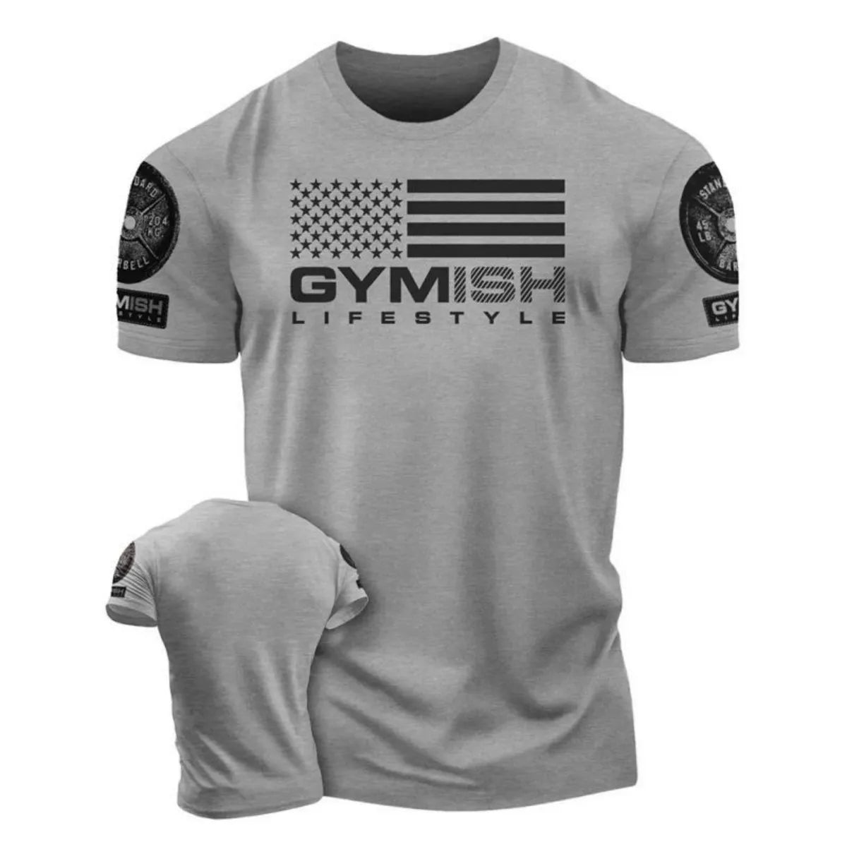 Summer fashion men's muscle training letter print comfortable and