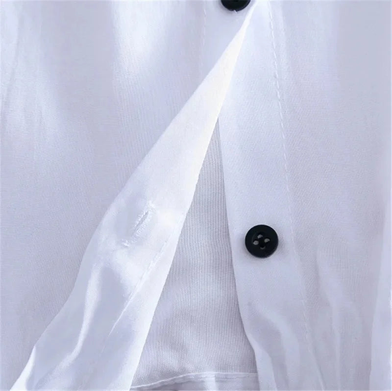 Women Spring Summer Casual Blouses Shirts Lady Long Sleeve Turn-down