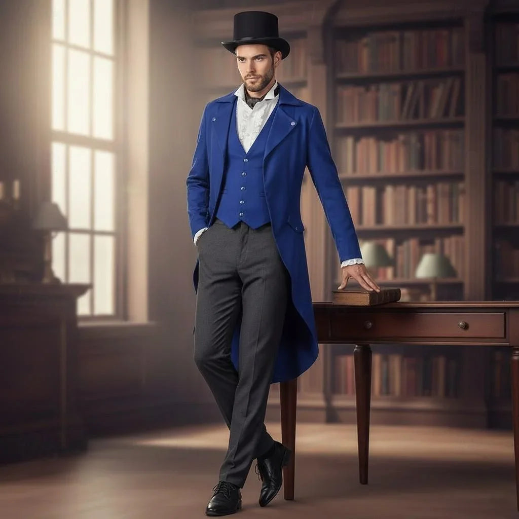 Medieval Renaissance Steampunk Coat Tuxedo Tailcoat Vampire Nobleman