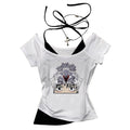 Jujutsu Kaisen Gojo crop top Slim Fit Cute summer babydoll cute shoujo