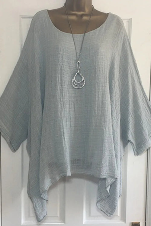 2023 Autumn Womens Clothing Fashion Batwing Sleeve Solid Color Loose