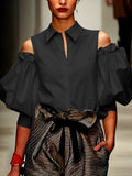 Modigirl Spring New Fashion Women Tuxedo Blouse Shirts 2025 Summer
