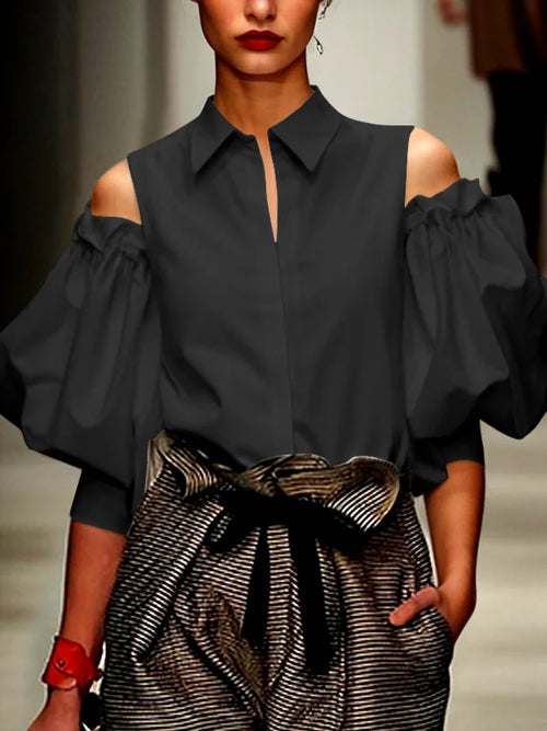 Modigirl Spring New Fashion Women Tuxedo Blouse Shirts 2025 Summer