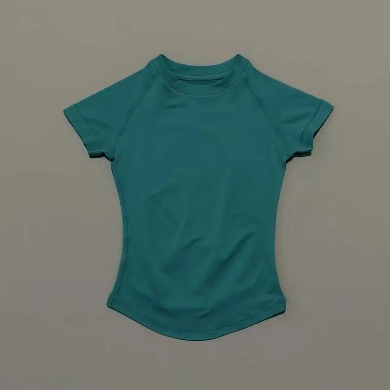 HISTELLO Impact Short Sleeve Top Women Running Sports T Shirt Summer