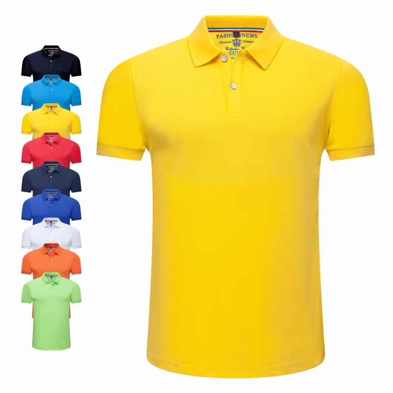 Summer Solid Color Outdoor Casual Lapel Short-sleeve Daily Business