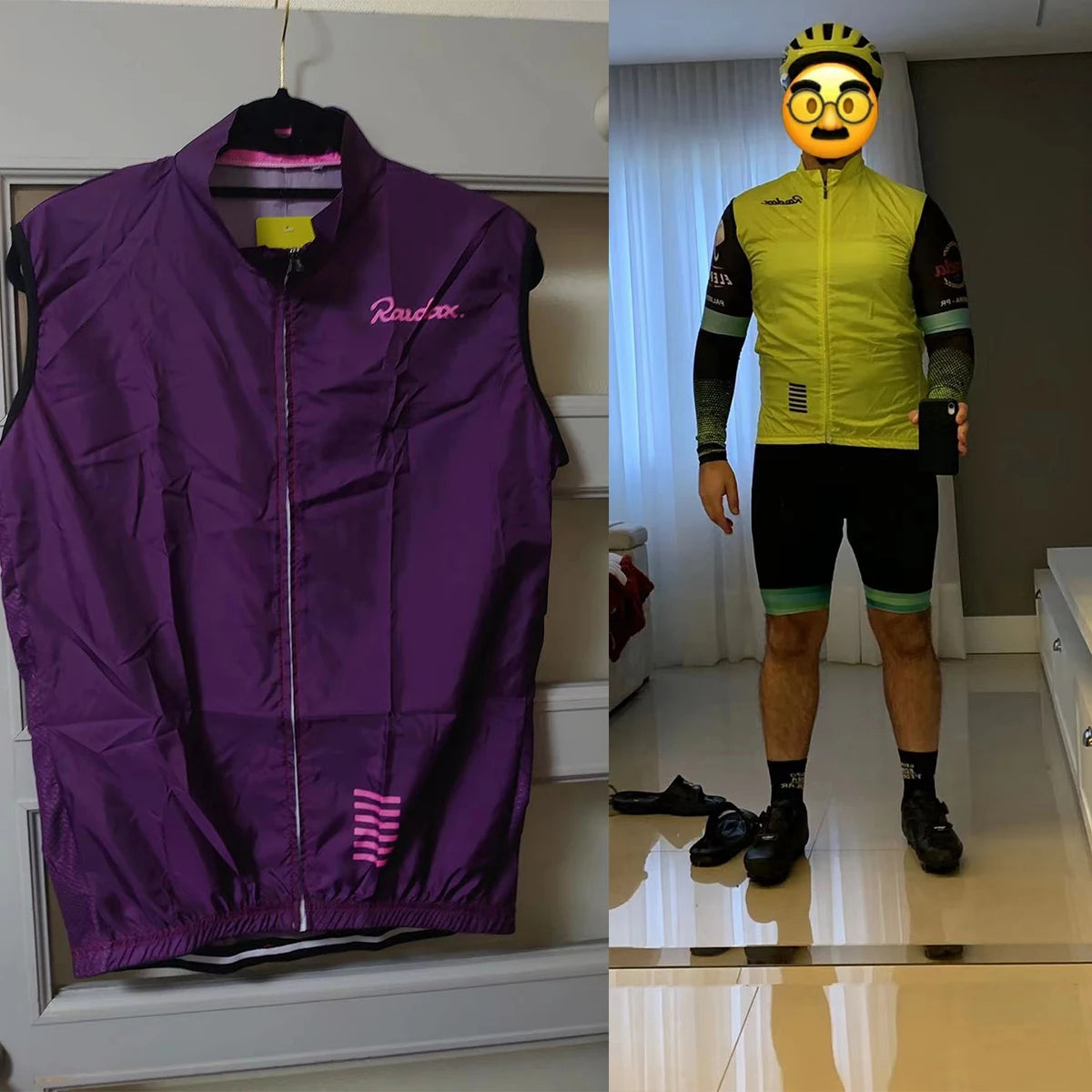 Men Windproof Jackets Summer Sleeveless Cycling Vest Bicycle Wear