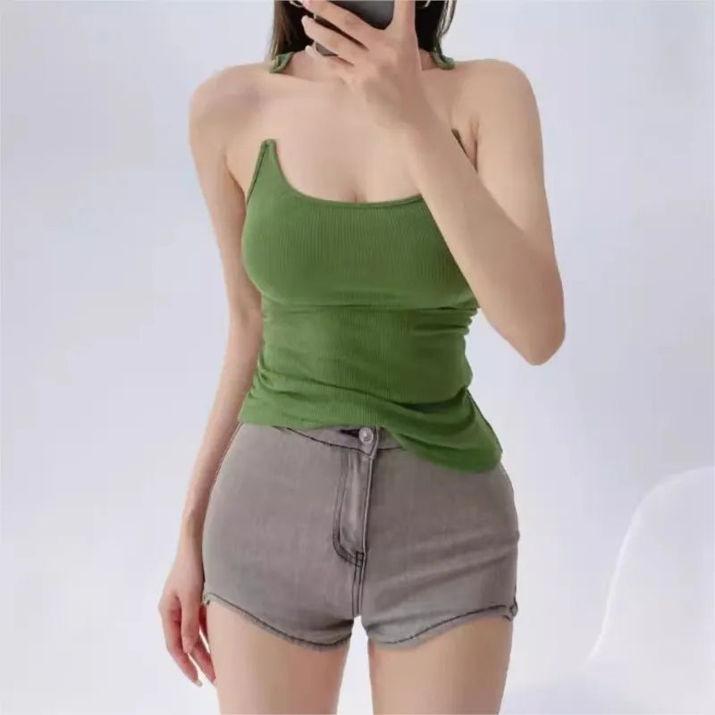 Women's Sexy Transparent Invisible Straps Tank Top Camisole Tee New