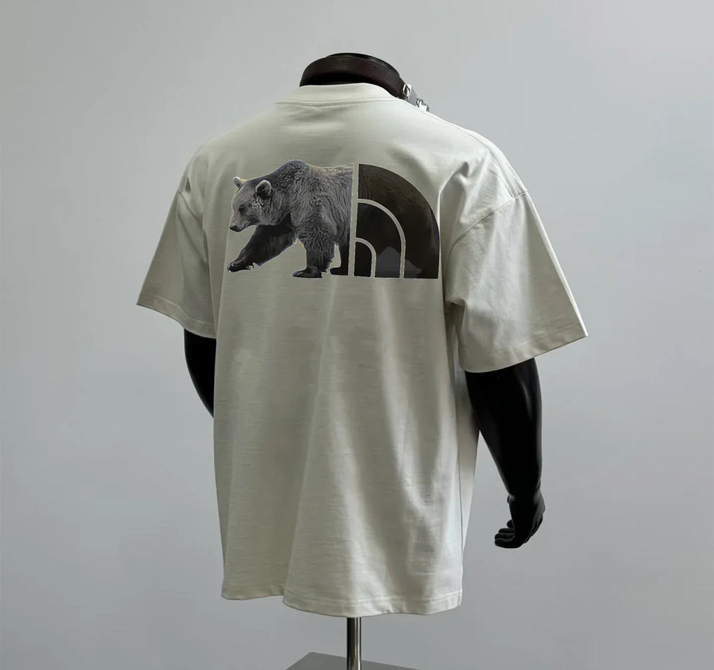 Trendy Brand Pure Cotton Short-sleeved T-shirt The Same Half-sleeved