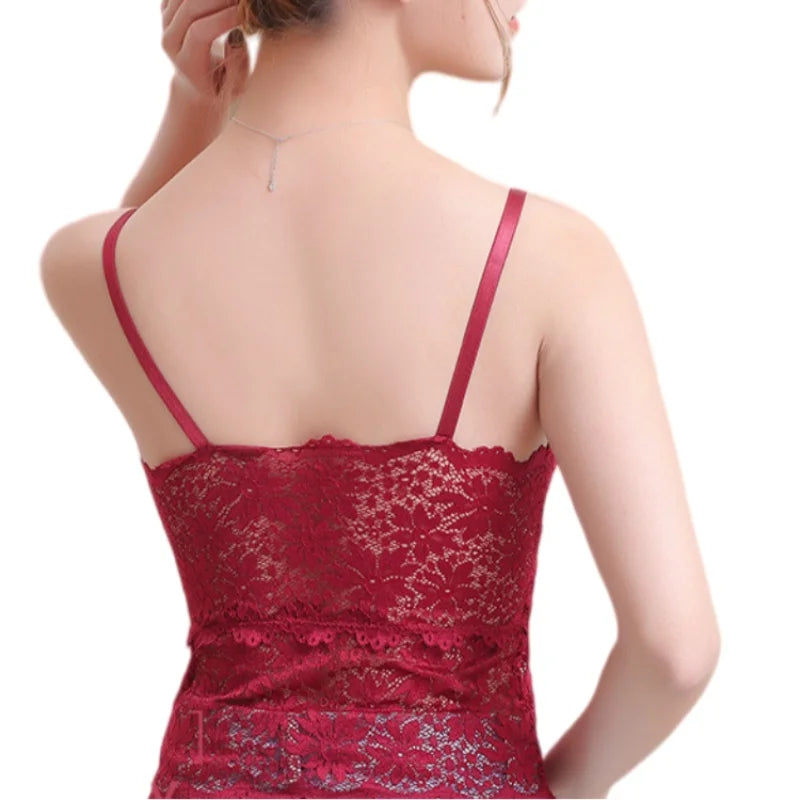 Lace Bra Top Women's Floral Lace Bralette Sexy Lingerie Non-wire