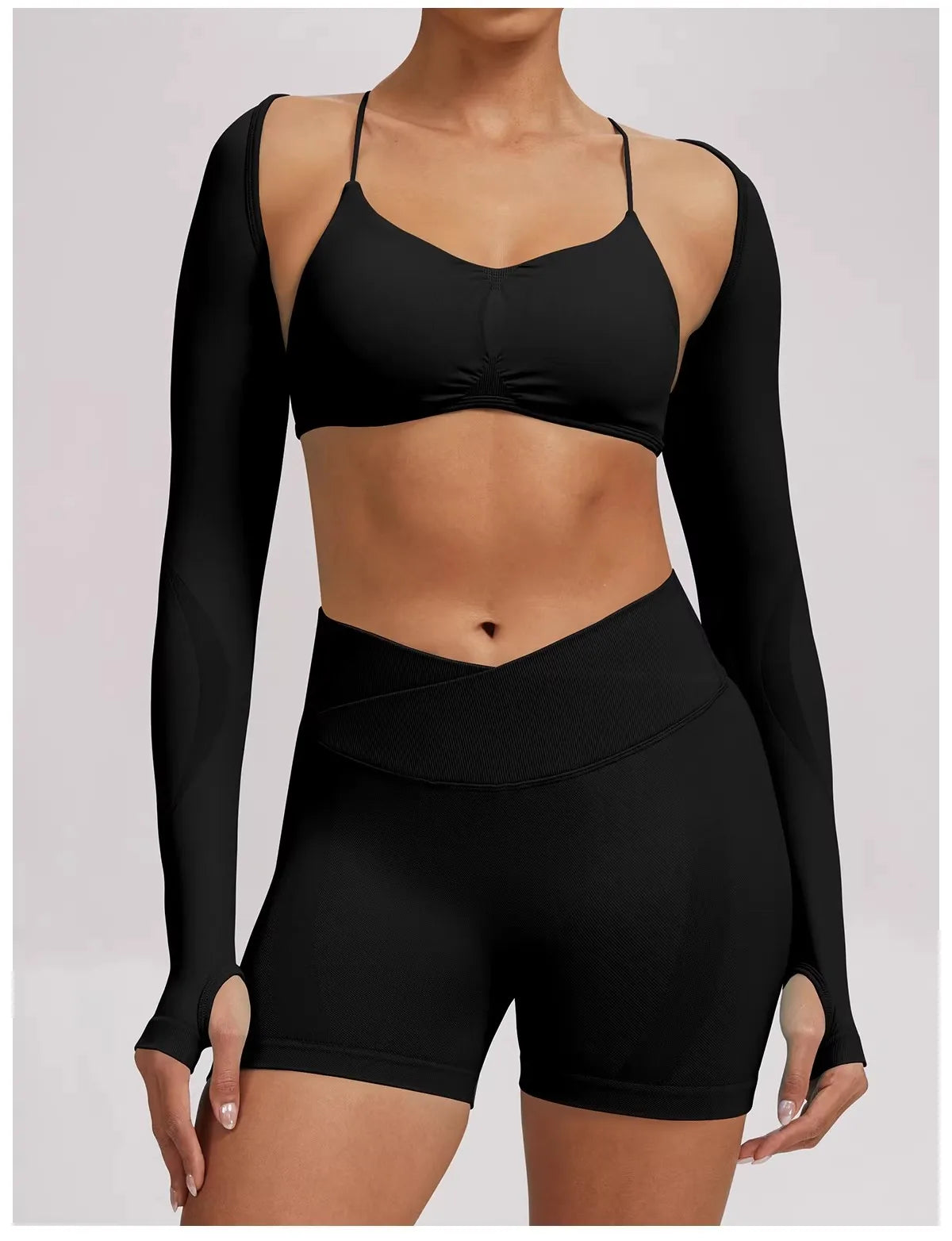Women's Open Back Yoga Tank Top Built-in Pads, High Waist Peach Butt