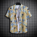 Men's Summer Short Sleeve Printed Shirt Thin Beach Shirt Men's
