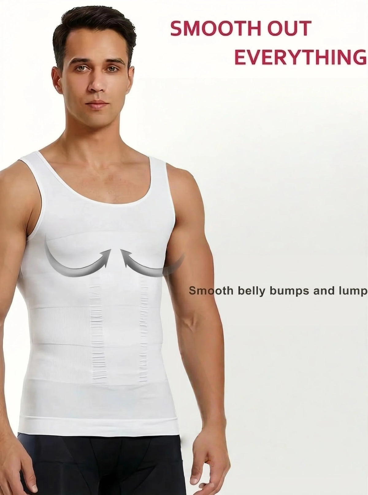 Men's Compression Tank Top,Tummy Control Body Shaper, Slimming Vest
