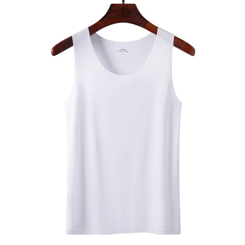 1pcs Ice Silk Tank Tops Seamless Mens Vest Sleeveless Sport Bodysuit