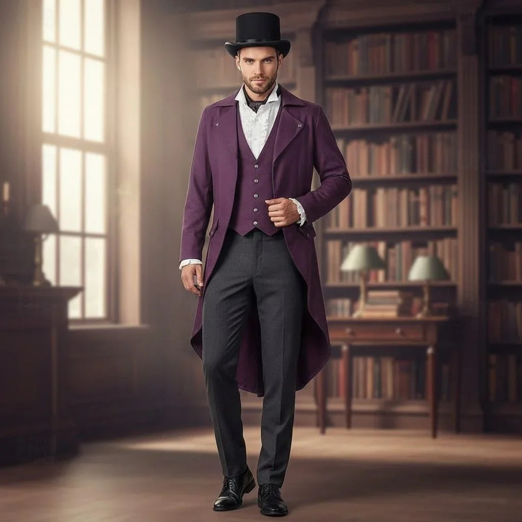Medieval Renaissance Steampunk Coat Tuxedo Tailcoat Vampire Nobleman