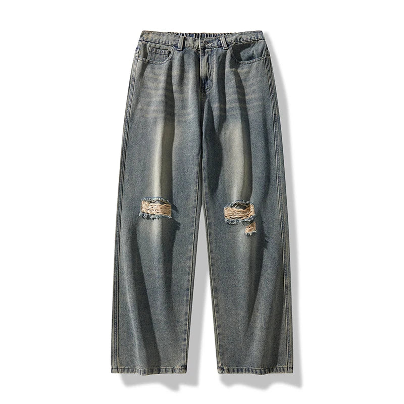 Men's American Style Loose Straight Leg Jeans Vintage Spring Summer