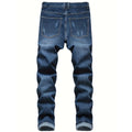 New men's plus size slim fit jeans high stretch casual denim shorts