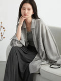 CHIC VEN Women Shirt Loose Casual Textured Tie Dye Collar with Split