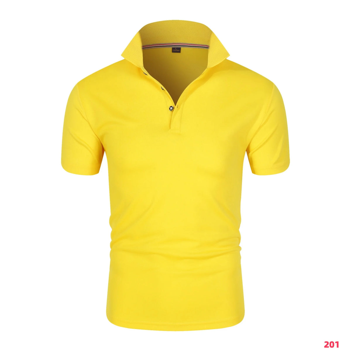 2025 New Men's Collar T-Shirt White Casual Short Sleeved Golf Collar