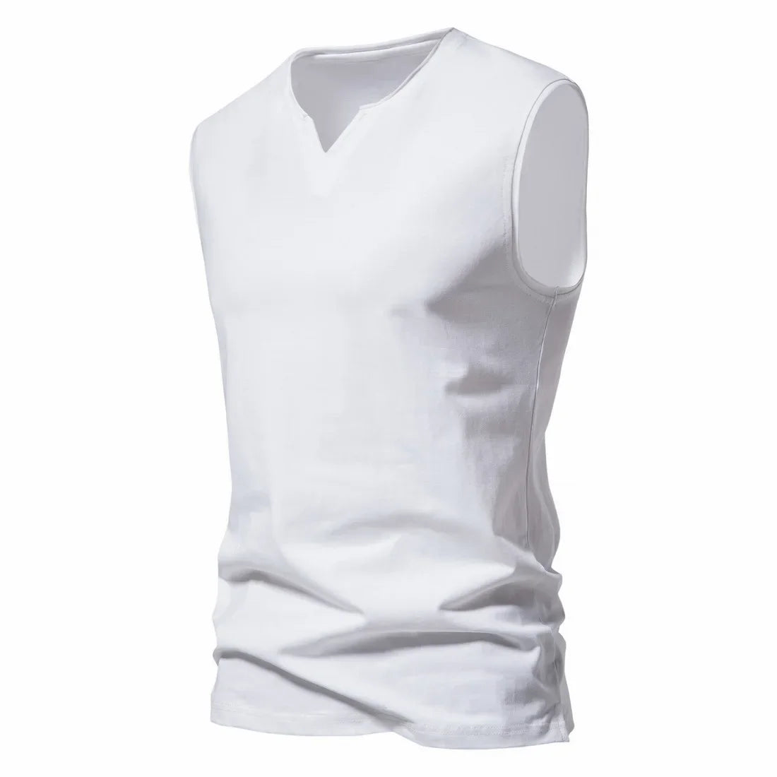 Summer Mens V-neck Tank Tops Athletic Jogging Gym TShirts Loose Vest