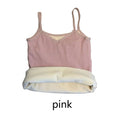T-shirt Sleeveless Tops Women Winter Warm Underwear Solid Color