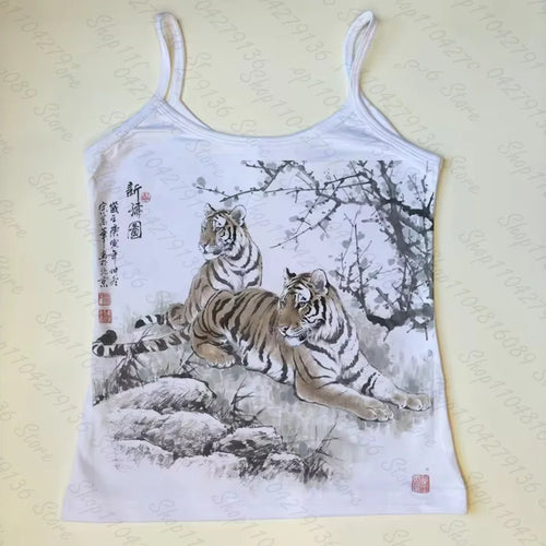 Crop Tops With Suspenders Grunge Clothes Y2k Vintage Top Women